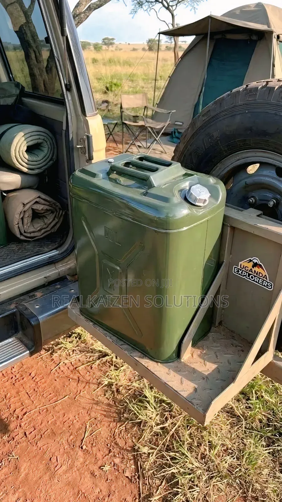 30L Heavy-Duty Metal Fuel Jerry Can With Flexible Sprout