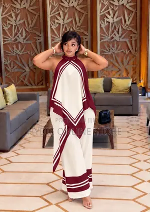 Sleeveless Strips Baggie Two Piece