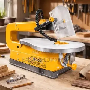 INGCO 85W Scroll Saw Benchtop Power Tool for Intricate Wood Cutting.