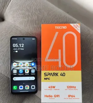 New Tecno Spark 40 256 GB Black