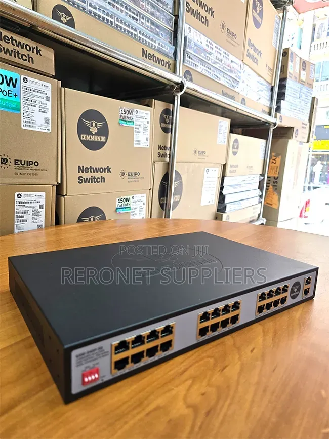 Commando 24port Poe+2uplinks Gogabit Switch