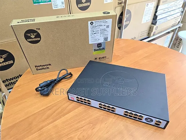 Commando 24port Poe+2uplinks Gogabit Switch