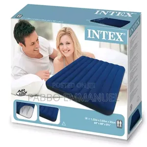10 Inch Inflatable Intex Mattress With an an Air Pump