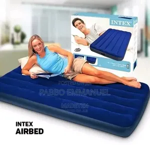 10 Inch Inflatable Intex Mattress With an an Air Pump