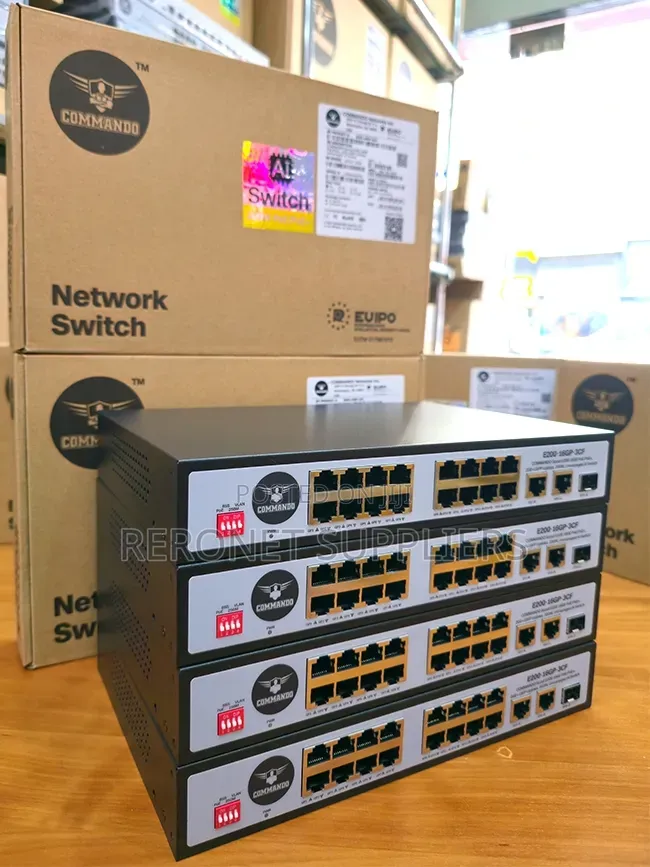 Commando 16port Poe Gigabit Switch +2ge +1sfp