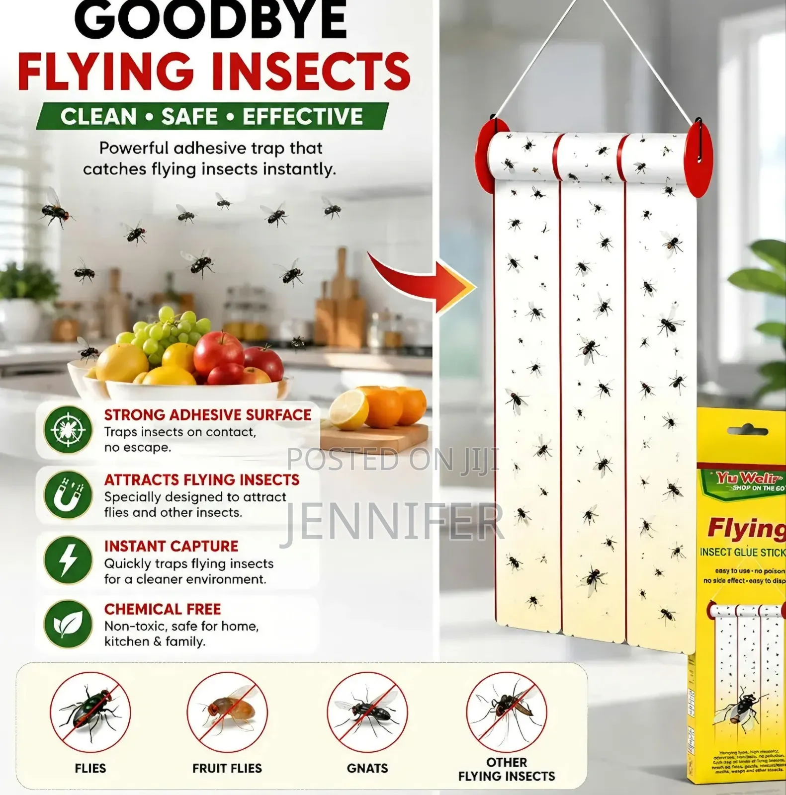 Trap Expert Flying Insect Glue Sticker