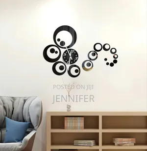 Circles 3D Modern Mirror Wall Clock