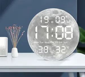 Moon-Design Digital LED Wall and Desk Clock