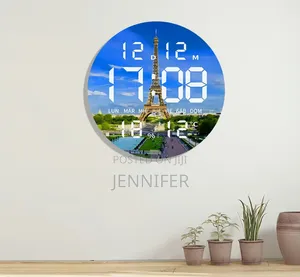Moon-Design Digital LED Wall and Desk Clock