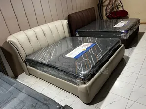 180*200 Luxury King Size Leather Bed