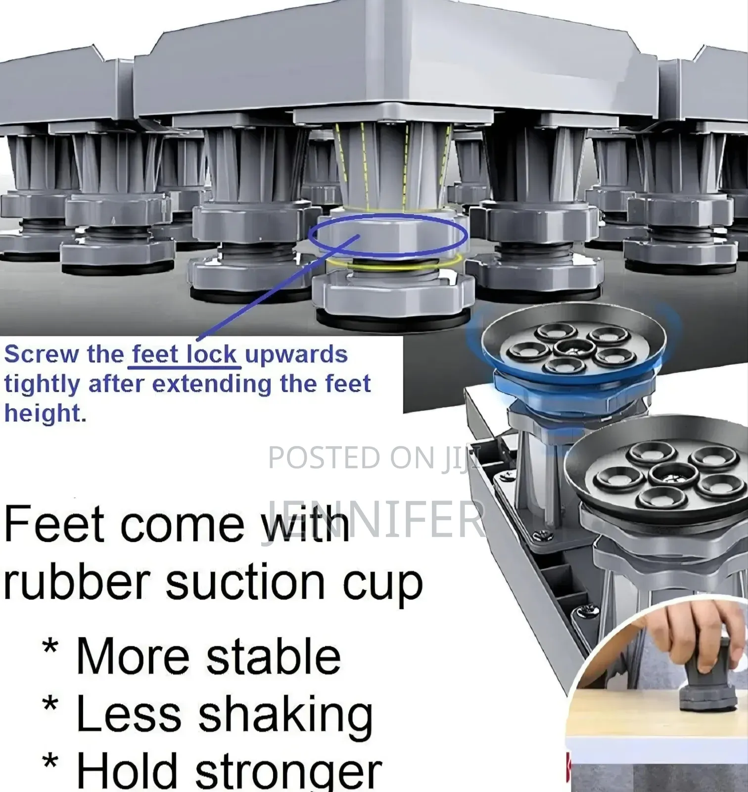 Super Heavy Duty Adjustable, Multi-Functional Movable Base