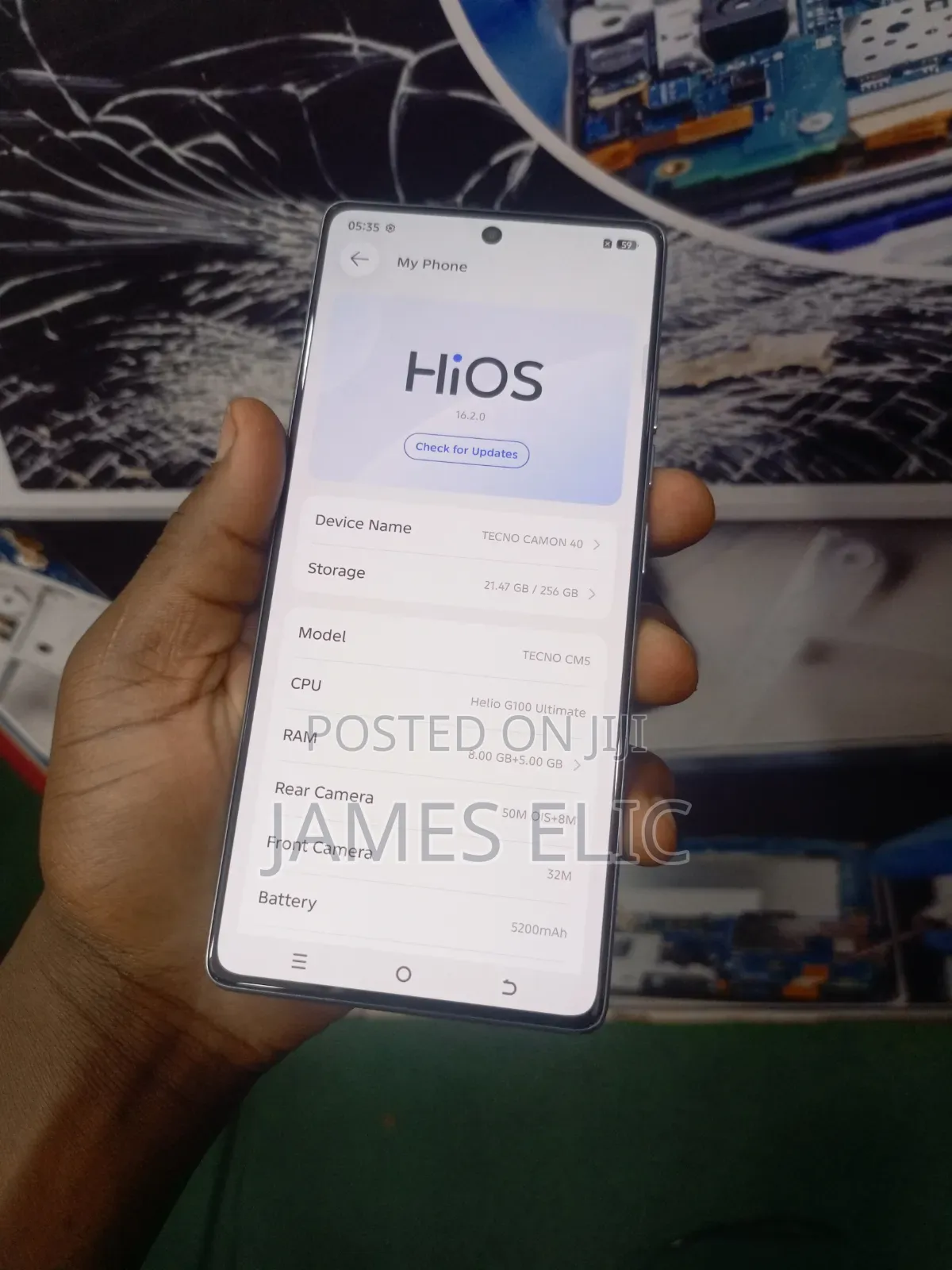 Tecno Camon 40 256 GB Gray