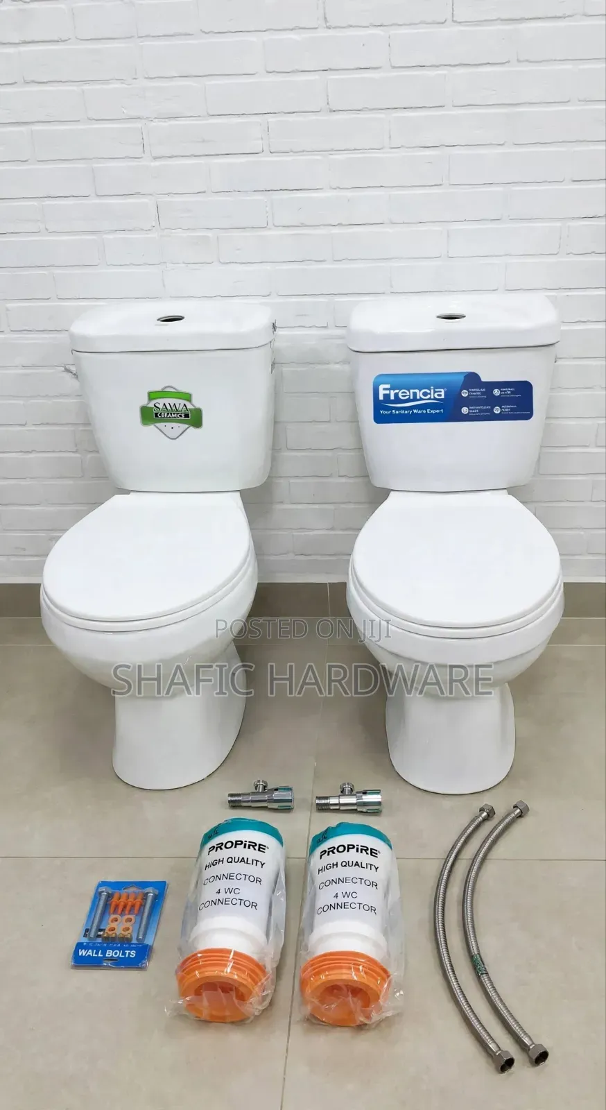 Toilet Seat Completely Set With Accessories Sawa or Frencia/All Types