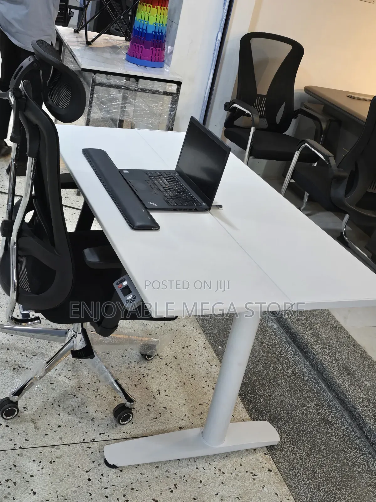 Combo Set Electric Table and Reclining Back Support Chair