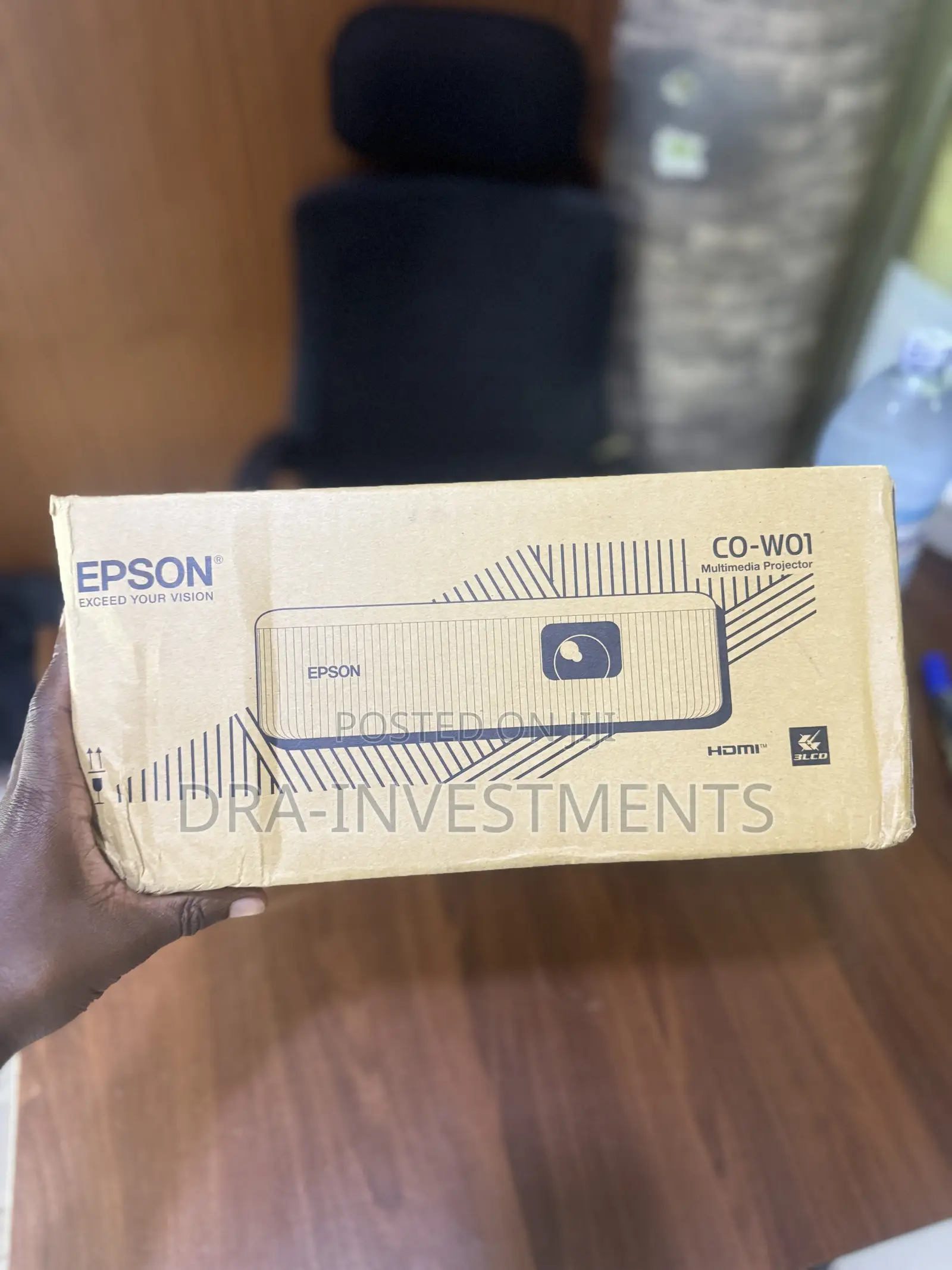 Epson Co-W01 Projector – 3,000 Lumens | Wxga | 3lcd