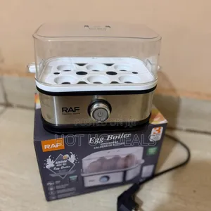 RAF Electric Egg Boiler 400W – Automatic 6-Egg Rapid Cooker