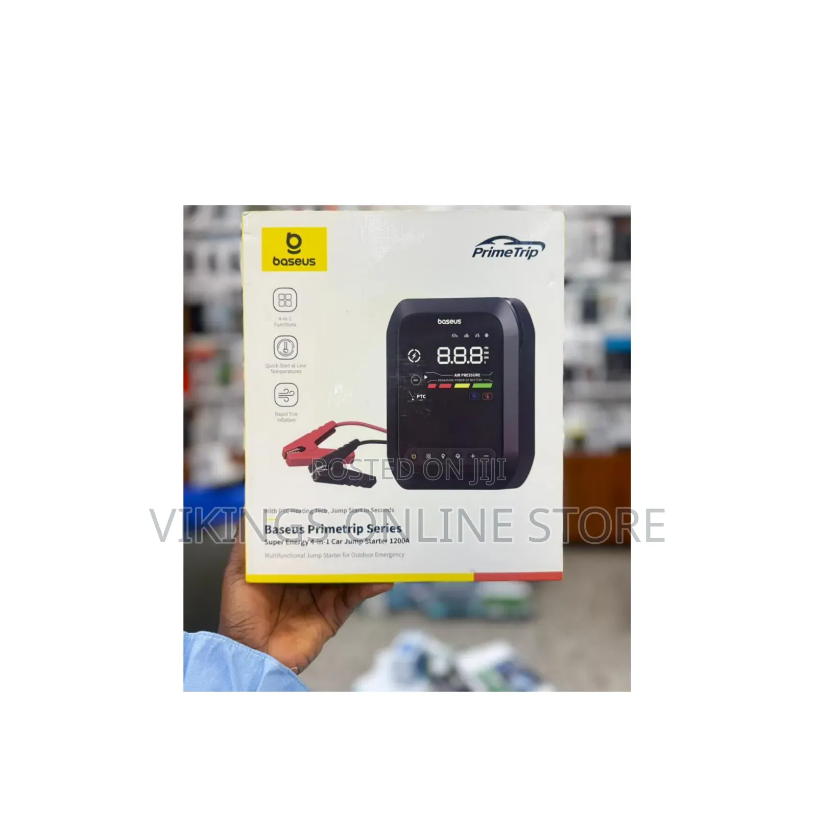 The Baseus Primetrip Series Super Energy 4-in-1 Car Jump Starter 1200A