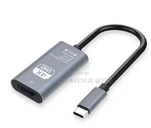 Type-C to HDTV (HDMI) Adapter Cable Designed to Stream Video In