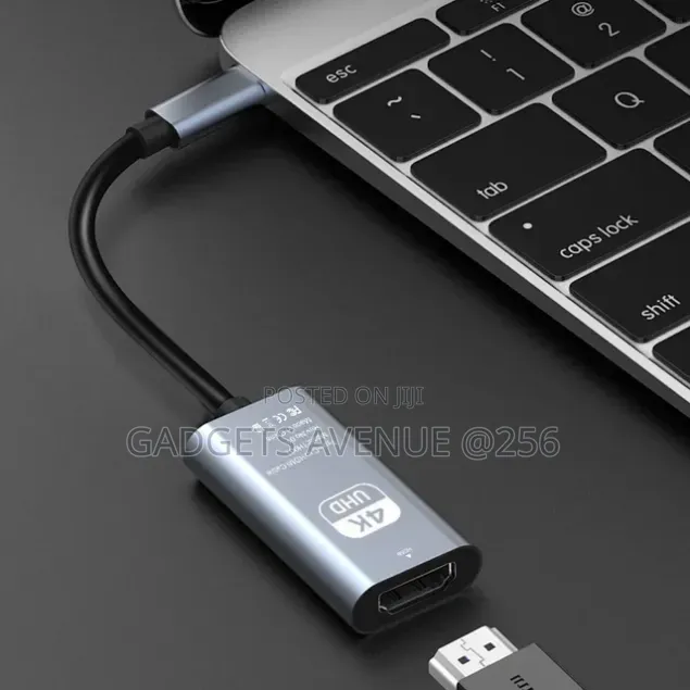 Type-C to HDTV (HDMI) Adapter Cable Designed to Stream Video In