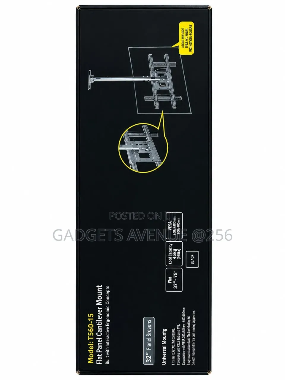 Cantilever Mount, Which Is Djustable Ceiling Mount for Flat-Screen TVs
