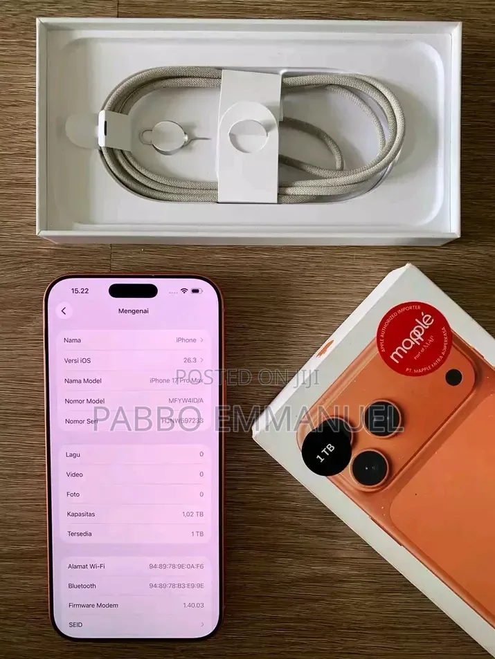 New Apple iPhone 17 Pro Max 1 TB Orange