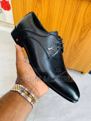 Original LOUIS VUITTON With Premium Genuine Leather Classic Shoes