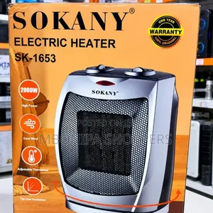 SOKANY Electric Heater – Adjustable Thermostat Tip-Over Protection