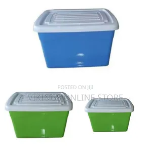 Stackable Multi-Purpose Plastic Storage Containers With Secure Lids
