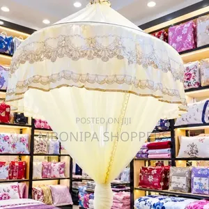 Luxury Decorative Hanging Mosquito Net Canopy – Elegant Bed Canopy