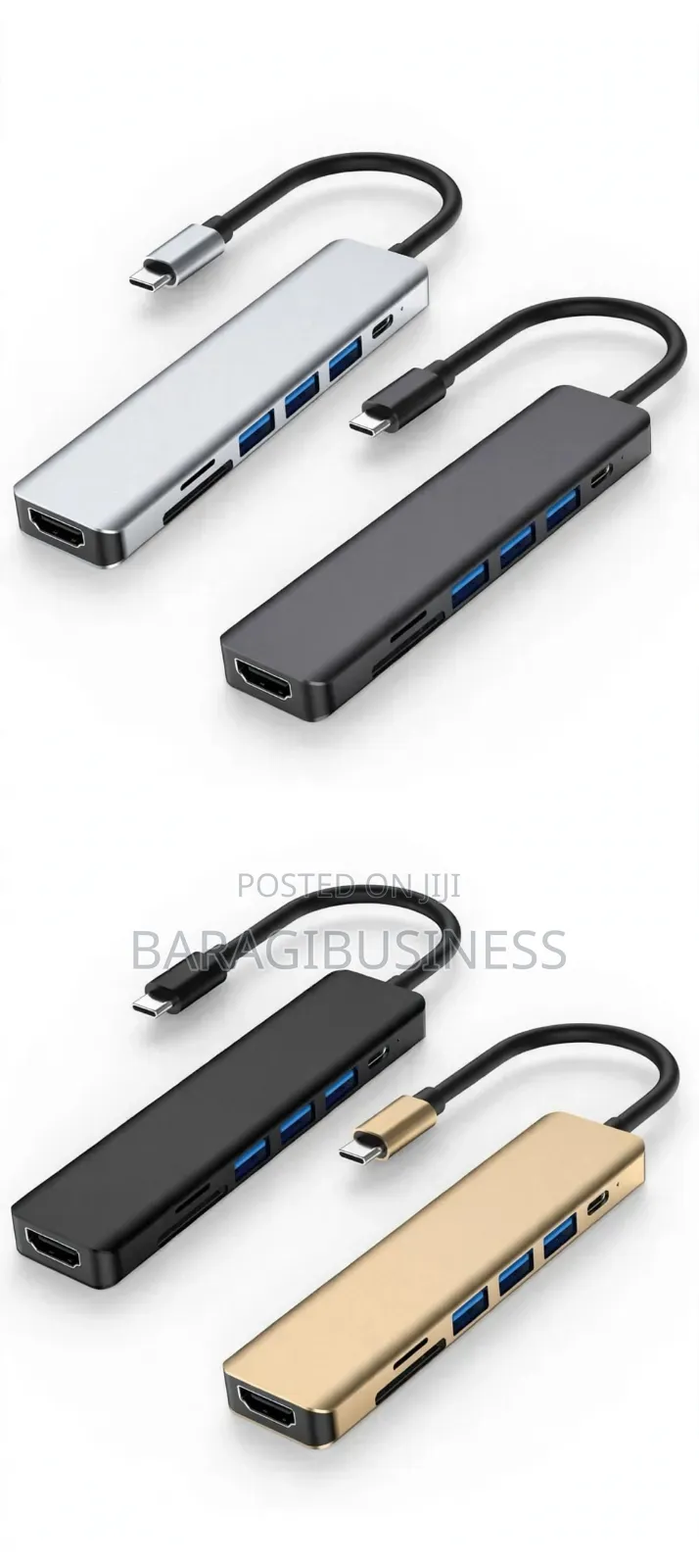7-in-1 USB-C Hub Hdmi 3x USB 3.0 Sd Reader 100w Pd Macbook