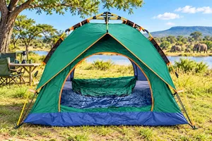 4-Person Automatic Camping Tent Spacious Outdoor Family Travel Tent