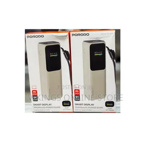 Smart Display 20000mAh Power Bank With Built-in Type-C Cable