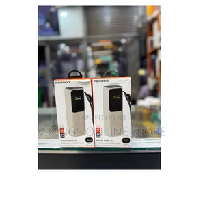 Smart Display 20000mAh Power Bank With Built-in Type-C Cable