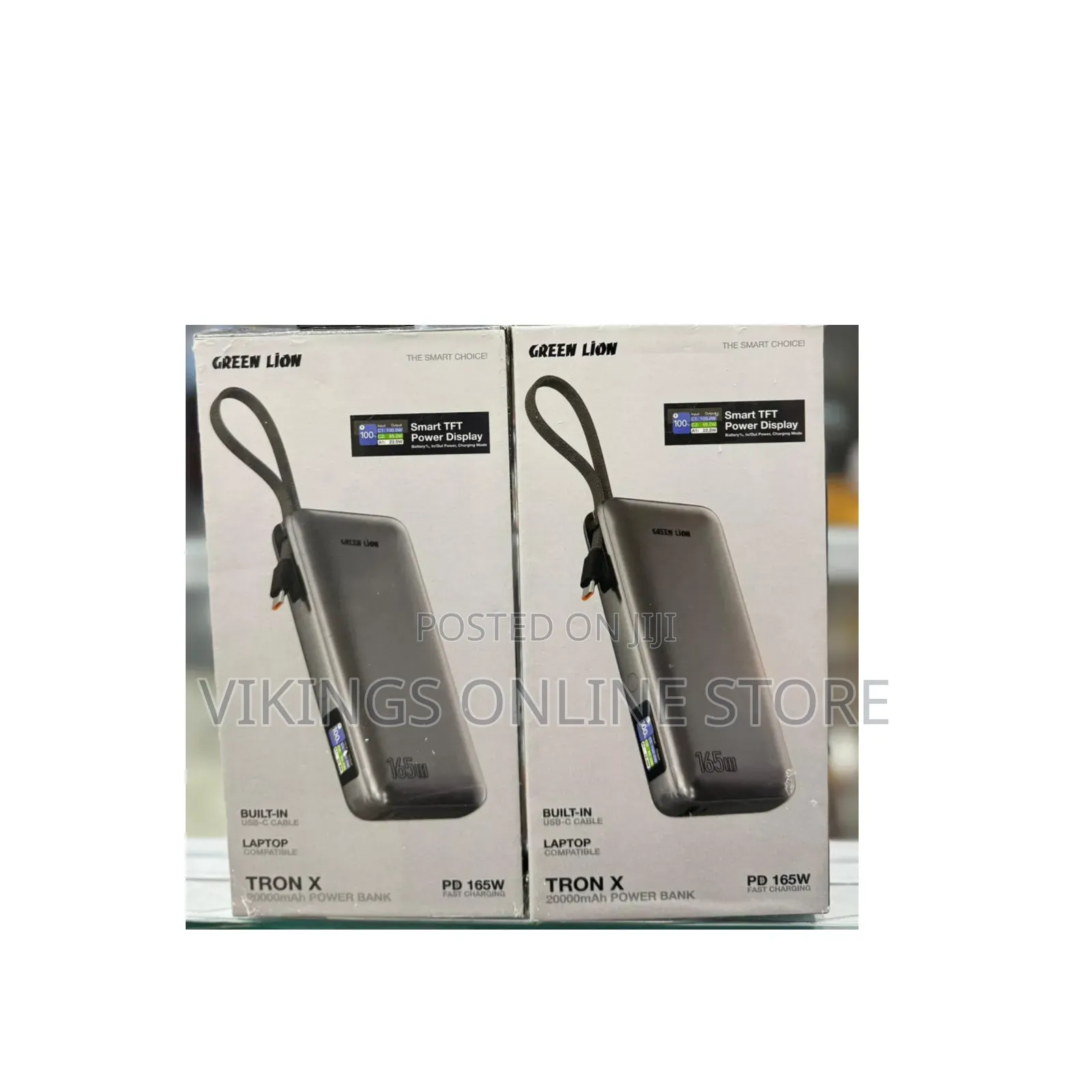 The Green Lion Tron X 20000mAh Power Bank With 165W Power Delivery