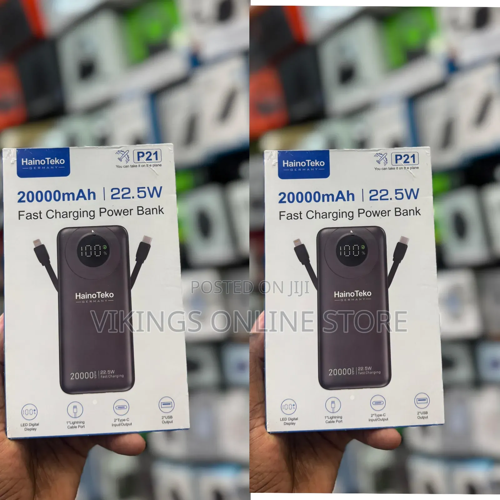 P21 20000mAh Power Bank With 22.5W Fast Charging