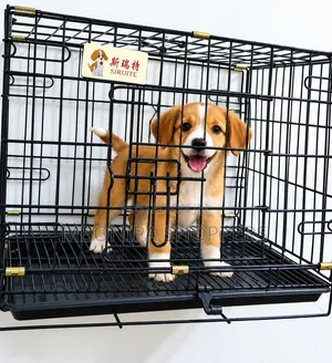 Heavy-Duty Metal Dog Cage – Foldable Pet Crate With Secure Door