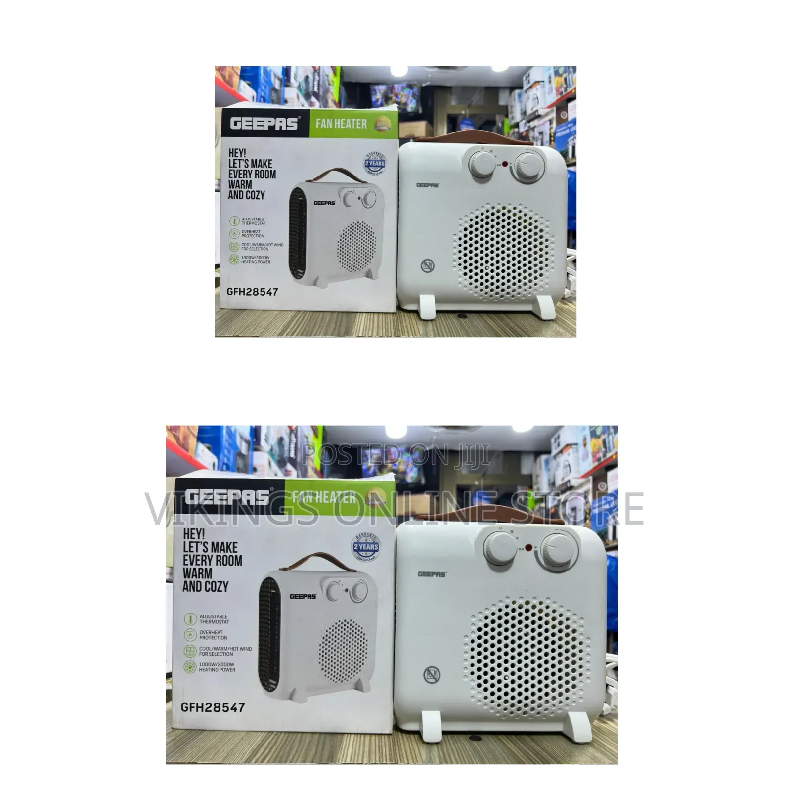 2000W Portable Fan Heater (Model GFH28547)