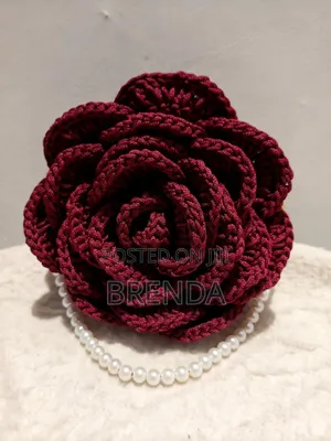 Crochet Rose Bag