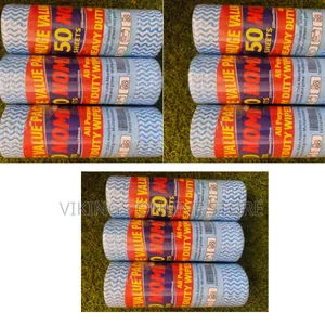 Roll of 50-Piece Multi-Purpose Heavy-Duty Cleaning Wipes