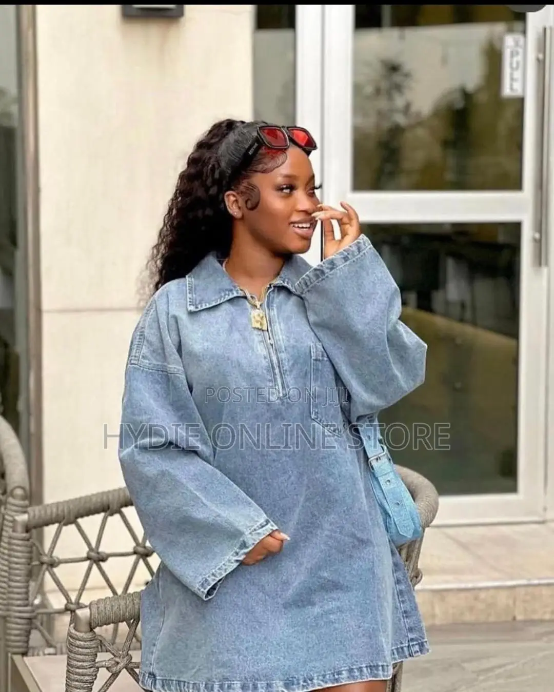 Baggie Short Dress Jean