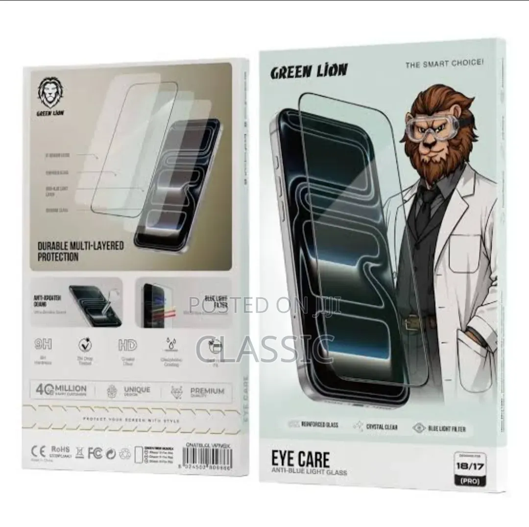 Green Lion Eye Care Anti-Blue Light Glass for iPhone 18Pro Max