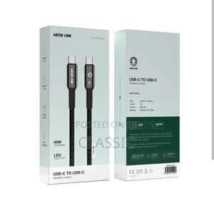 Green Lion USB-C to USB-C PVC Cable 60W 2 Meters