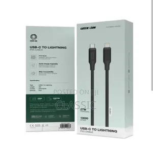 Green Lion USB-C to Lightning PVC Cable 27W 2m