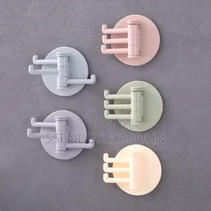 A Set of Multi-Functional, Self-Adhesive Wall Hooks