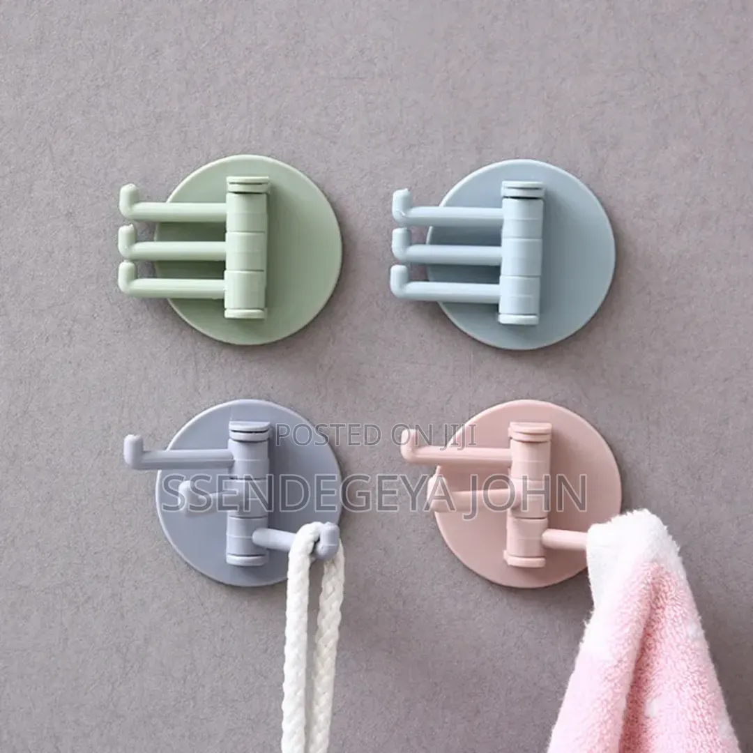 A Set of Multi-Functional, Self-Adhesive Wall Hooks