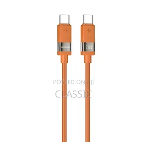 Green Lion Matte Silicone USB-C to USB-C Cable 240W 1m – Orange