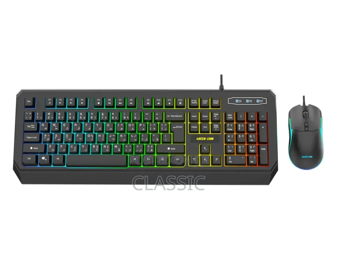 Green Lion KM-65 Wired Gaming Keyboard and Mouse Combo