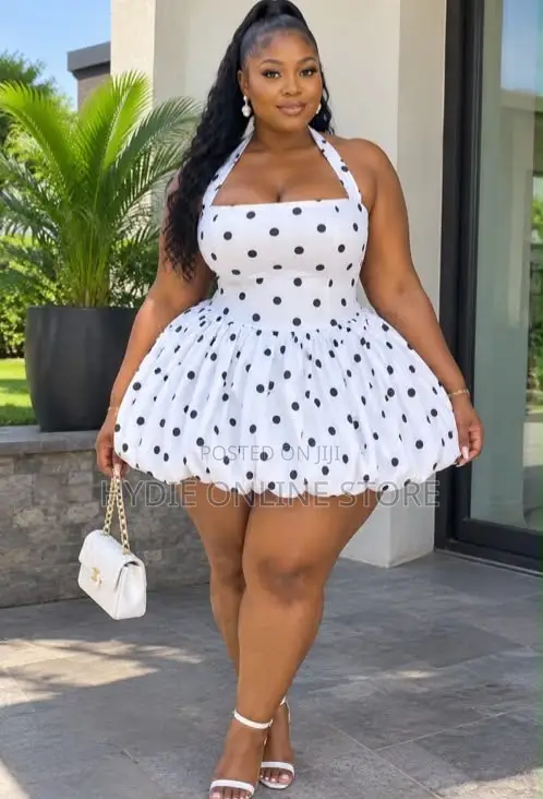 Polka Dot Short Round Dress