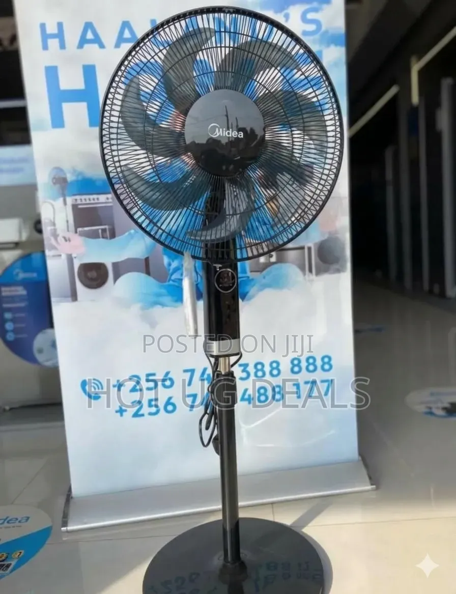 Midea FS40-23MT 16-Inch Pedestal Stand Fan – 7 Blades, 50W, 2H Timer