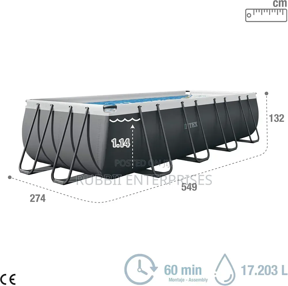 Ultra XTR Rectangular Frame Swimming Pool(5.5×2.74×1.32m)